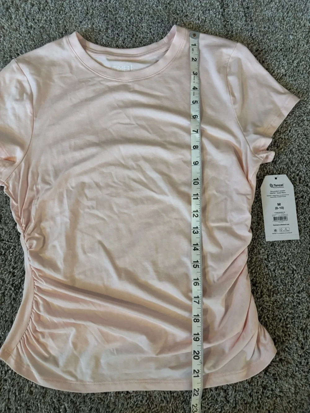 Time and Tru Women’s Short Sleeve Tees - Navy and Light Pink Size M - Picture 12 of 14